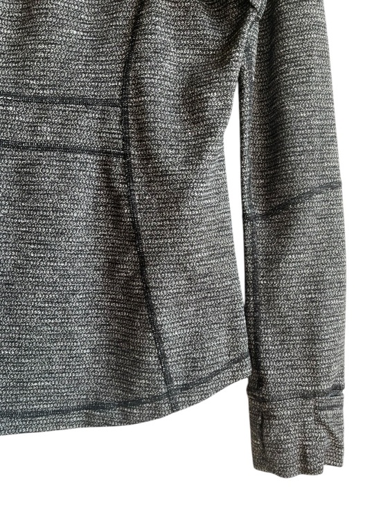 Lululemon Define Jacket Size 10 Black White Coco Pique Luon Zip Activewear - Picture 11 of 14